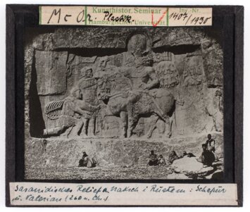 Vorschaubild Schapur und Valerian, Sasanidisches Relief (260 n. Chr.) Diasammlung